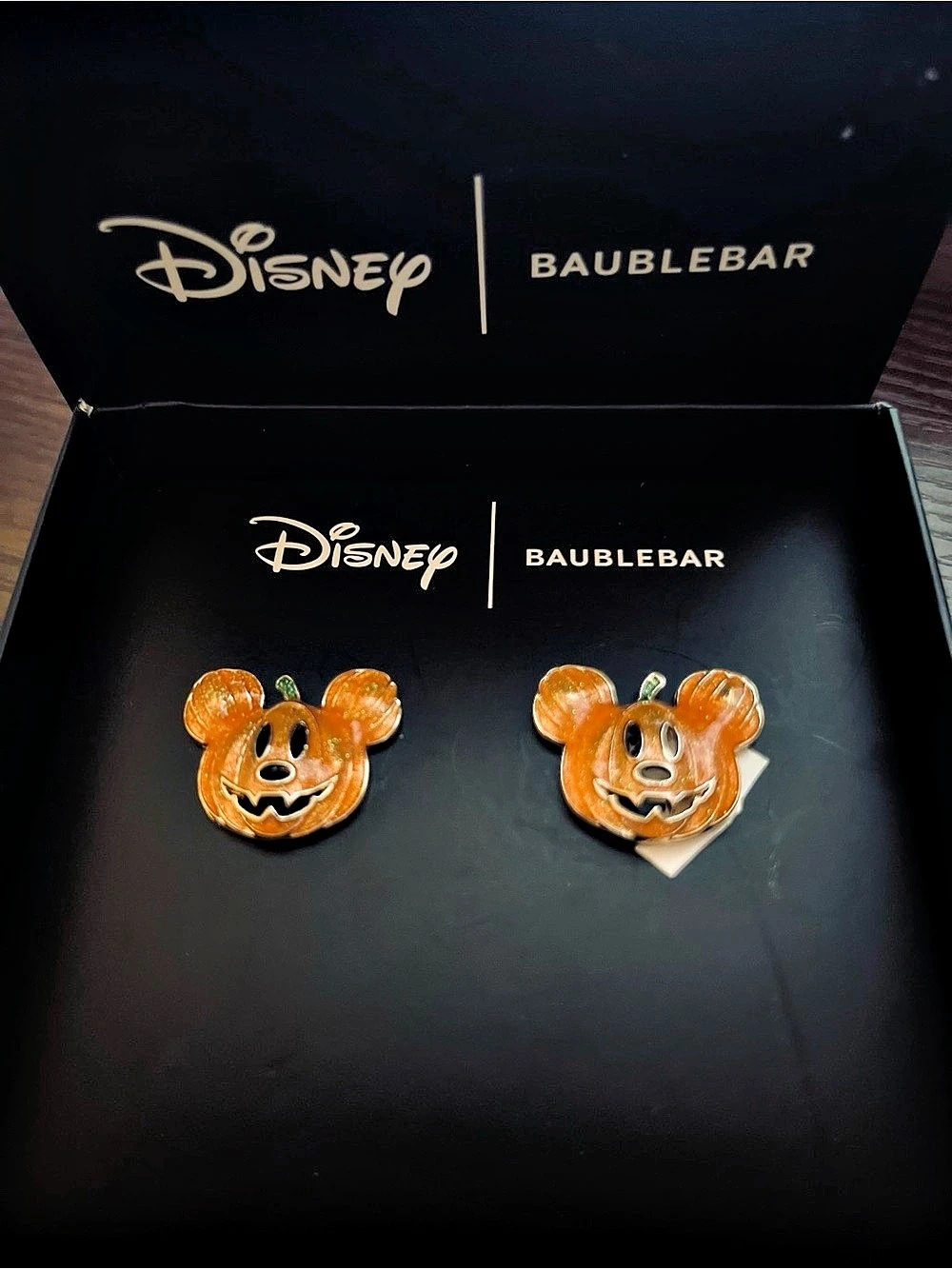 Disney BaubleBar Mickey Mouse Pumpkin Earrings Pumpkin Earrings in Orange NWT